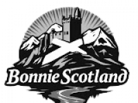 Bonnie Scotland Logo Black and White