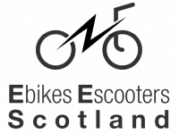 Ebikes Escooters Scotland Logo Black and White